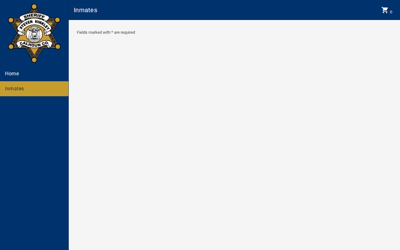 Calhoun County Michigan current jail roster and inmate search filters